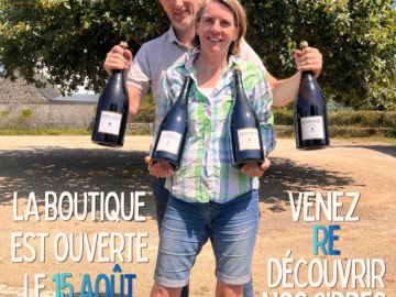☀️ La boutique est ouverte ce samedi 15 août !

Jour férié, mais Pamela et Hervé seront bien là pour vous accueillir à la boutique Cidre Séhédic 🍎

Venez...